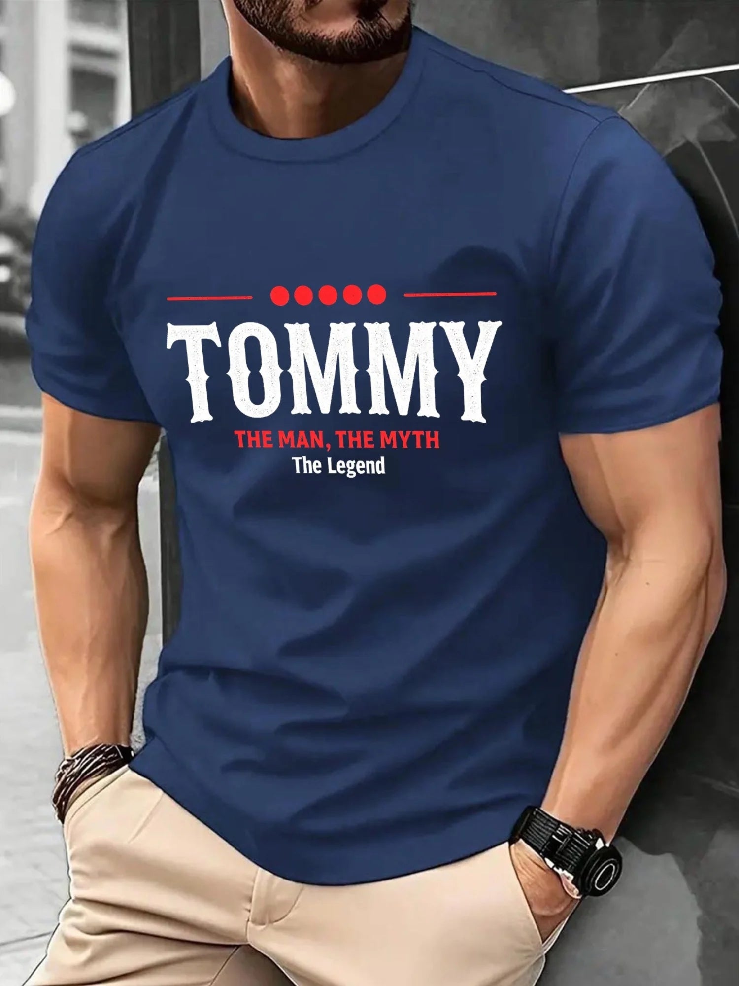 2025 Summer New Men's T-shirt with letter print Outdoor street casual fashion men's T-shirt